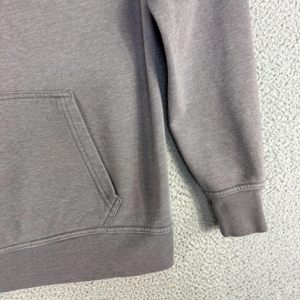 The North Face Hoodie Mens Medium Gray Pullover Half Dome Logo Fleece Sweatshirt